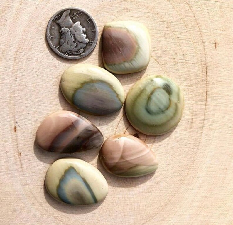Five Piece Parcel FREE SHIPPING 5 Piece Imperial Jasper Cabochon Lot