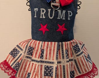 TRUMP custom dress/vest- 3 measurements needed neck, waist and neck to tail --message me for size