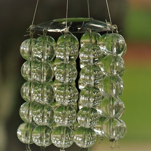 Crystal Ball Jelly Fish & Spoon Fish Windchime-Unique Nautical Kinetic Garden-Zen Yard Art-Shimmering Marine Porch Decoration-Housewarming