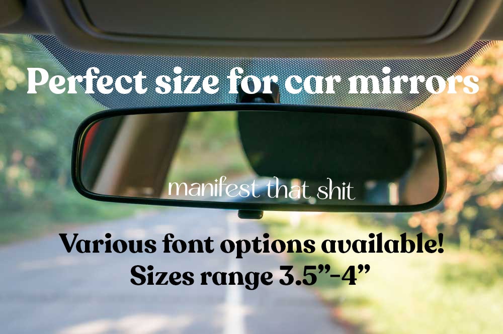 Free Rear View Mirror Decals Car Mirror Decal, Rear View Mirror Decal, Car Decal Sticker, Cute ...