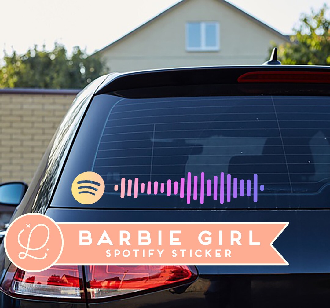 Barbie Girl QR Code Vinyl Sticker Decal
