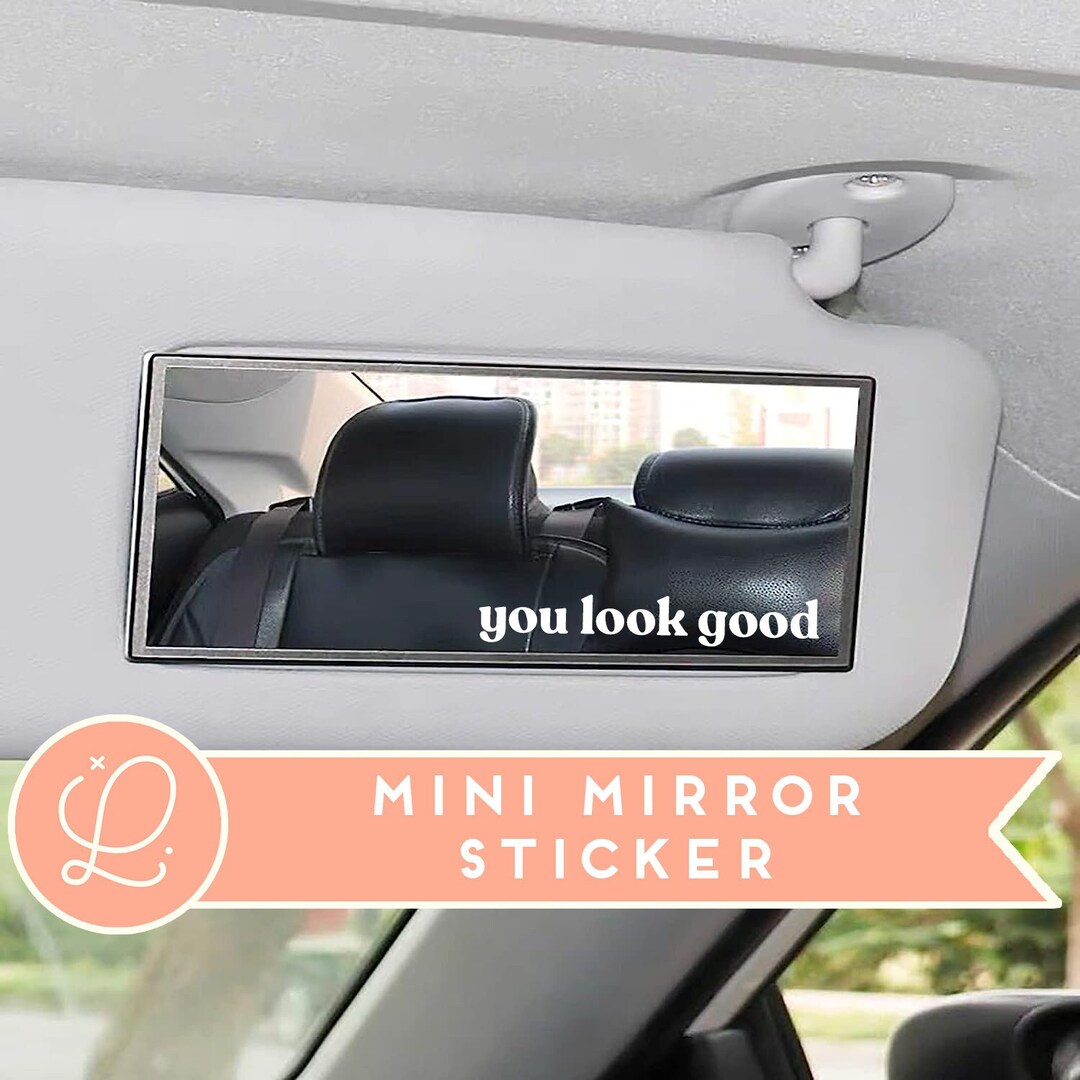Free Rear View Mirror Decals Car Mirror Decal, Rear View Mirror Decal, Car Decal Sticker, Cute ...