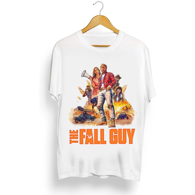 Vintage the Fall Guy 2024 Movie Shirt, Ryan Gosling, Emily Blunt Shirt ...