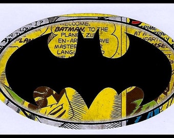 Batman Logo Sticker..batman Sticker..dc Comics Logo - Etsy Australia