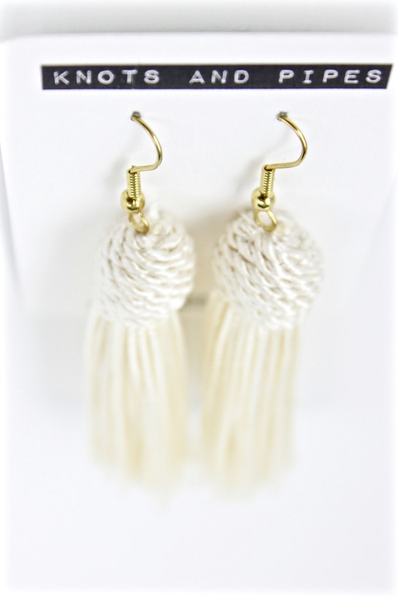 Ivory Tassel Earrings/Hypoallergenic Earrings/Bridesmaid Etsy
