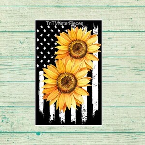 Sunflower flag Vinyl Decal/Magnet