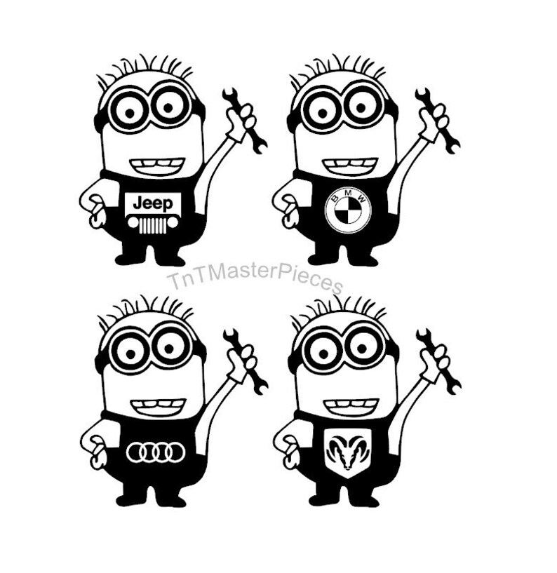 Minion Car Logo / Vinyl Decal | Etsy