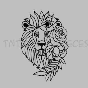 Lion Head BOHO Vinyl Decal