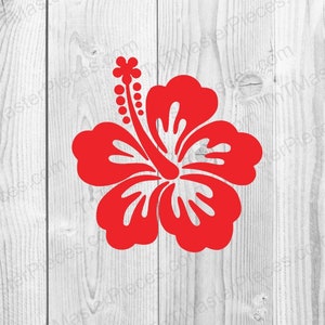 Hawaiian Hibiscus Flower Vinyl Decal