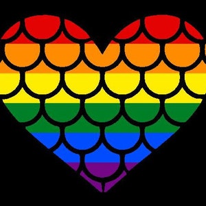 Rainbow Heart / Love (pride) Vinyl Decal/window decal