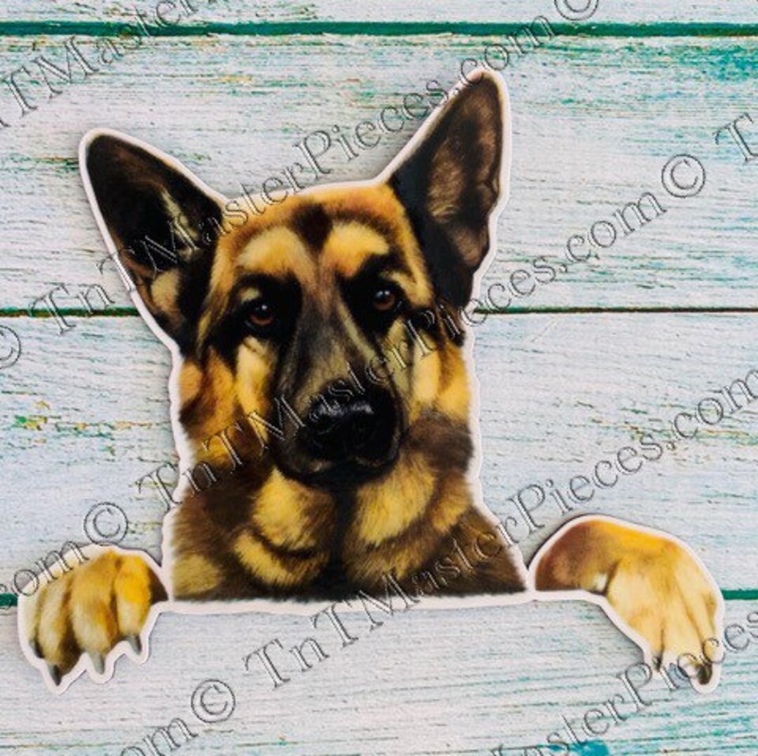 Buy German Shepherd Vinyl Decal Car Magnet Online in India