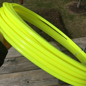 PRE-ORDER* UV Yellow 5/8 polypro hula hoop