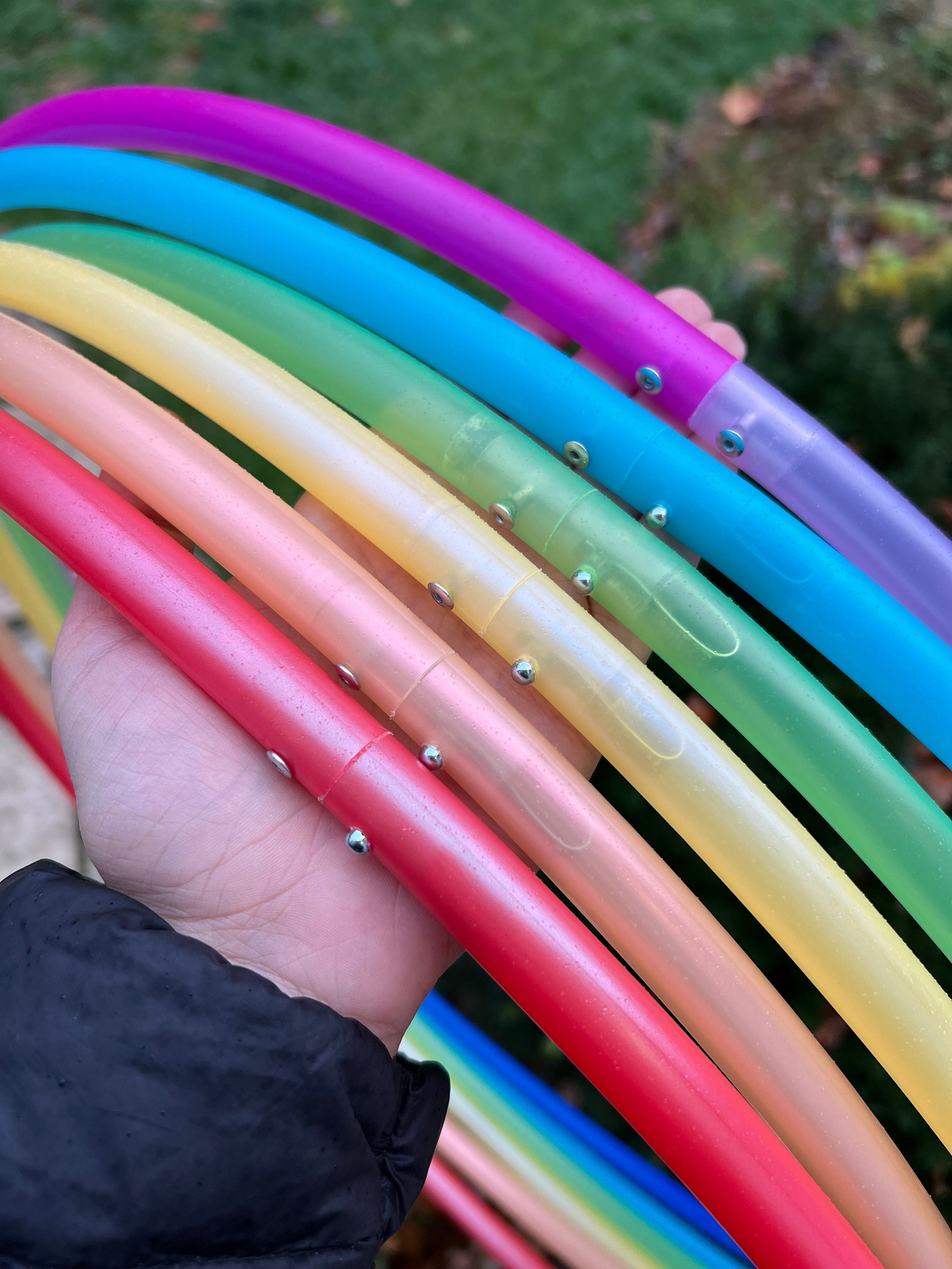 UV Reactive Color Morph Polypro Series — Taped Polypro Hula Hoops