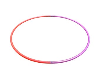 31” 5/8 Polypro Hula Hoop Rose Pearl and Peles fire