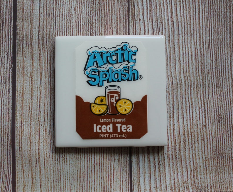 Arctic Splash Iced Tea Drink CoastersUpcycledPhilly Etsy