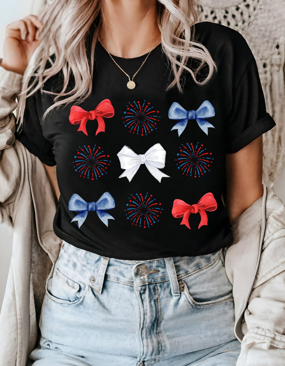 Bows and Fireworks, Fourth of July PNG, Bows PNG, Southern PNG, Bows ...