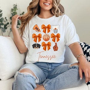 Baloncesto de Tennessee PNG, Tennessee PNG, Coquette Tennessee, TN PNG, Descarga digital de Tennessee