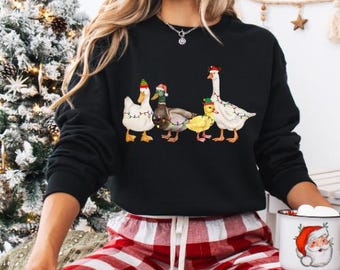 Christmas Duck PNG, Christmas PNG, Duck lover digital download, Christmas Duck Sublimation