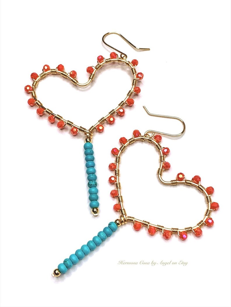 Lollipop hearts Lollipop heart earrings Valentines day gift for her Valentines day jewelry Heart earrings