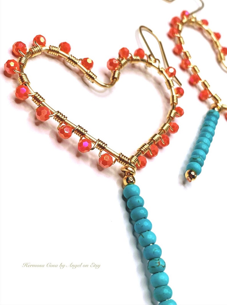 Lollipop hearts Lollipop heart earrings Valentines day gift for her Valentines day jewelry Heart earrings
