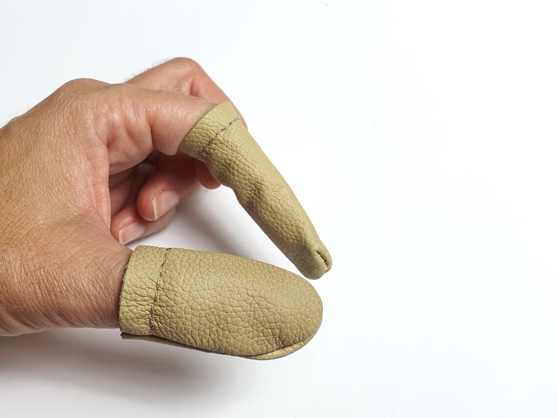 Leather Finger Guards for Thumb and forefinger protect your Etsy