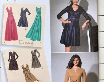 Simplicity 2338 Sewing Pattern Dress Prom Wedding Party Formal Evening Business Office Sleeveless Cocktail Fitted Size 10 12 14 16 18 UNCUT