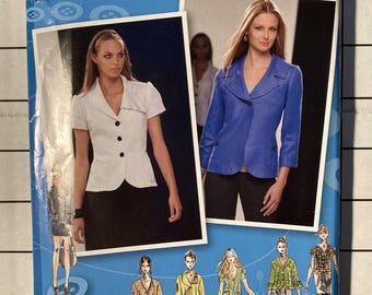 Simplicity 2728 Sewing Pattern Project Runway Jacket Blazer Lined Classic Work Business Pockets Size 14-22 Bust 36 38 40 42 44 UNCUT
