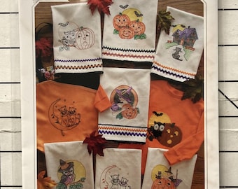 Yesterday's Charm - Halloween Enchantment Iron-On Embroidery Transfer UNUSED