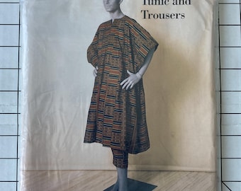 Folkwear 155 Sewing Pattern Yoruba Tunic Trousers Hat Cap Nigeria African Traditional Costume Historical Vintage Men Women All Sizes UNCUT
