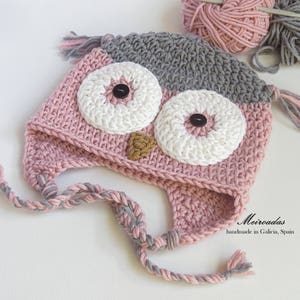 pink grey owls etsy