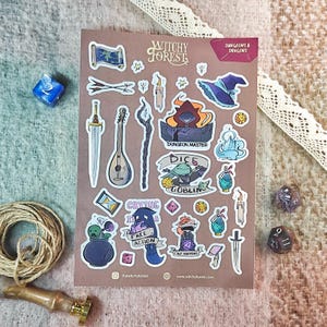 Dungeons & Drasgons Sticker Bogen