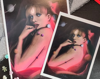 Sailor Moon / Fanart de Usagi en un entorno espacial moderno y surrealista