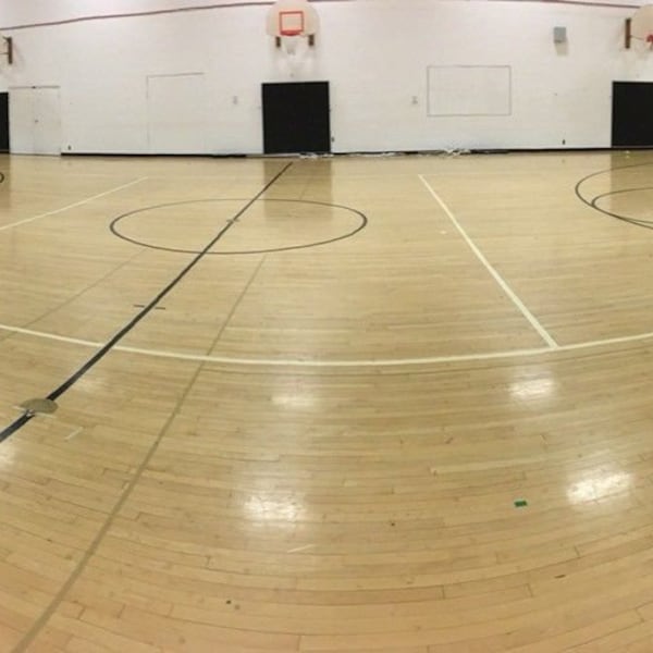 6,500 sf of Vintage Reclaimed Maple Basketball Gym Floor 2-1/4" wide boards. 3/4" Thick.