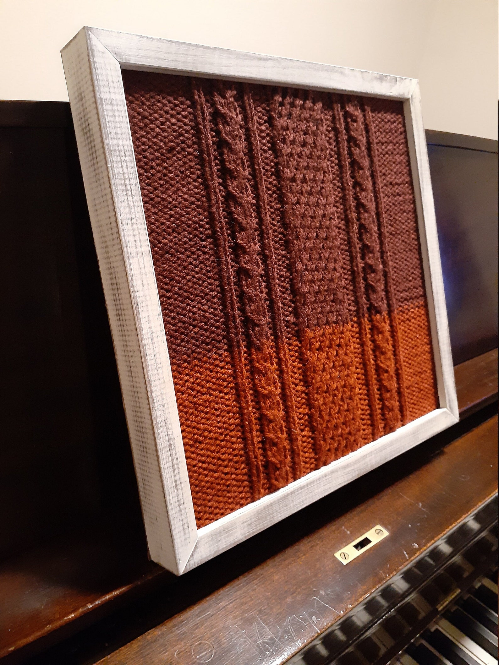 Framed Knit Wall Art Etsy