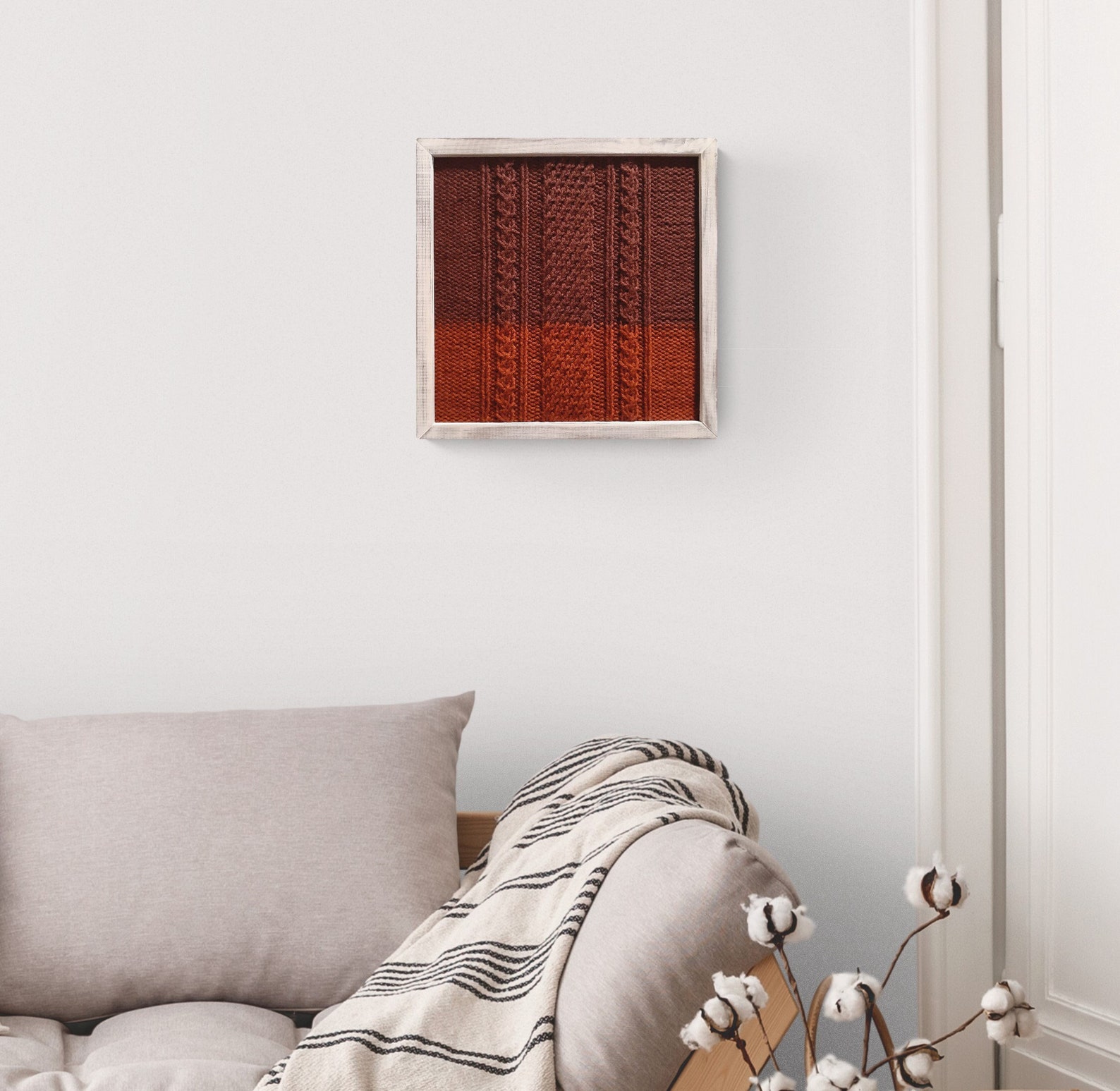 Framed Knit Wall Art Etsy