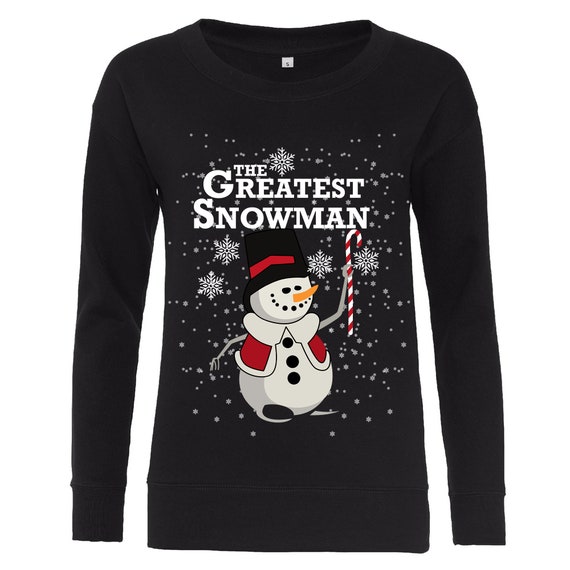 snowman christmas jumper womens