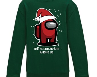 among us kids christmas jumper