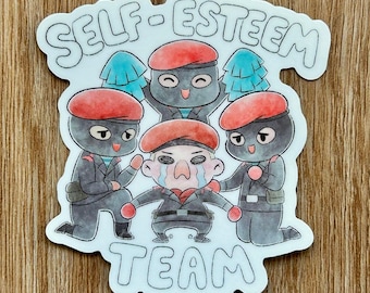 MGS Revolver Ocelot Self-Esteem Team Sticker - Metal Gear Solid Sticker