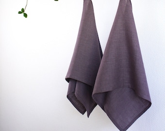 Organic linen towels with loop