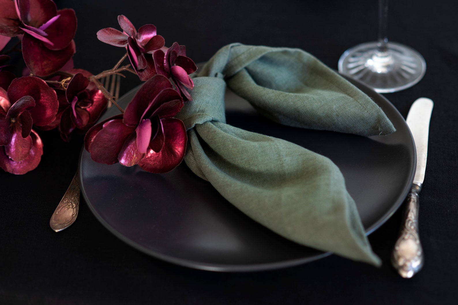 NAPKINS in Sage Green Made to Order of Very SOFTENED 100 Etsy