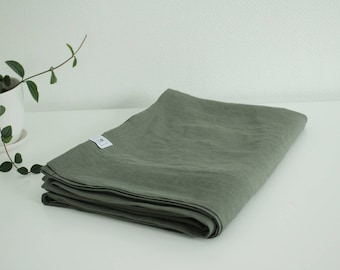 Linen FLAT SHEET in twin, single sizes, BEDSPREAD, summer cover, beach blanket, picnic blanket made of  softened100% linen