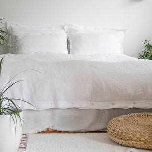 Linen DUVET COVER in handmade by artisan, 100% linen quilt cover, dona cover, king, queen, full, double, twin single, custom sizes available