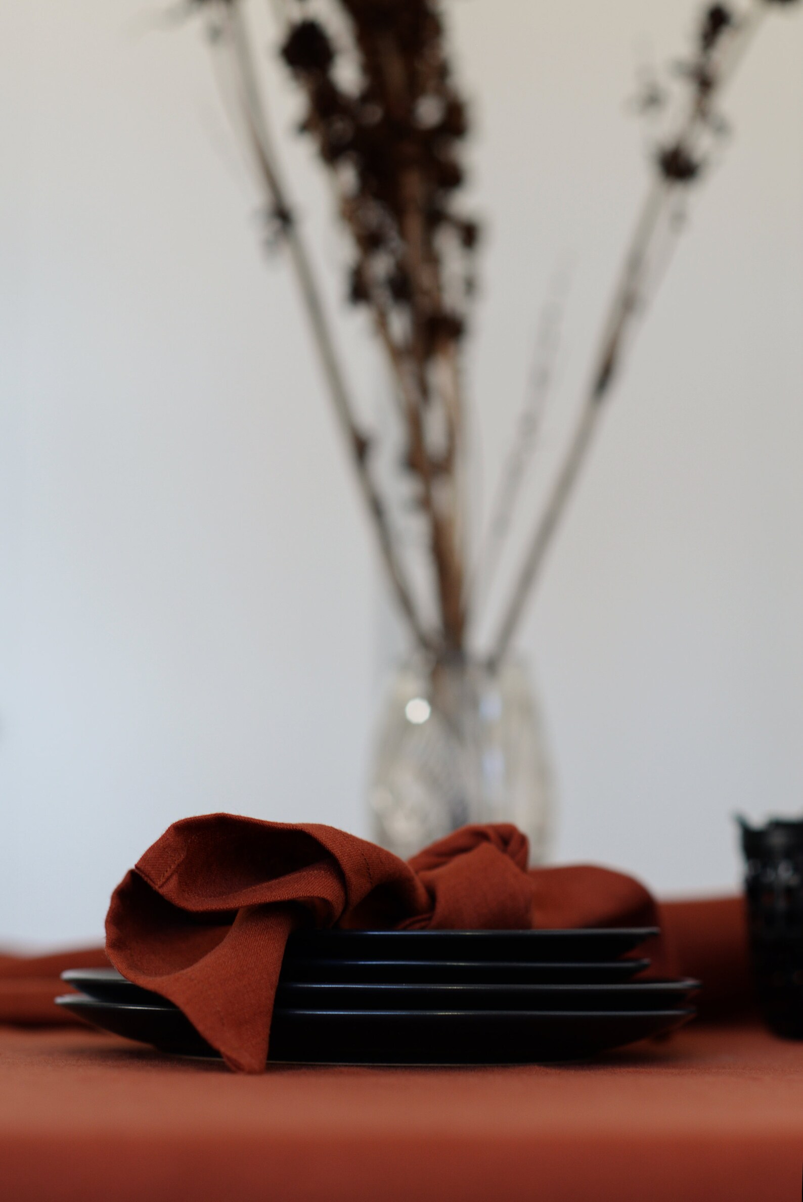 NAPKINS in cinnamon brown to order of very SOFTENED 100 LINEN Etsy