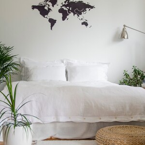 Duvet cover set of softened pure linen, made to order, custom sizes available