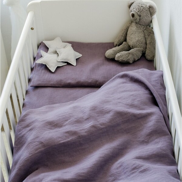 Purple Crib Bedding Etsy