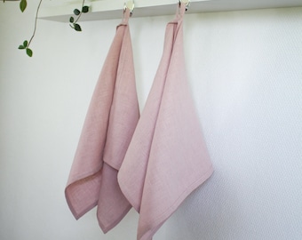 100% linen towels with loop