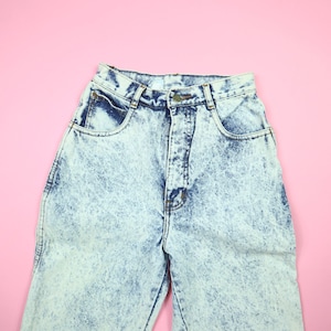 Acid Wash 1990&#39;s Crop Denim Pants