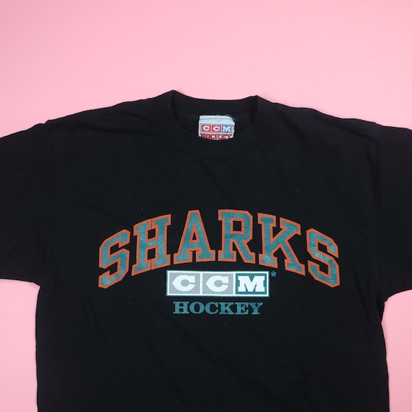 San Jose Sharks CCM Hockey NHL 1990s vintage Tshirt