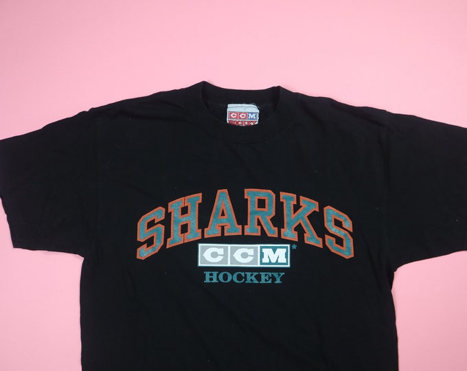 San Jose Sharks CCM Hockey NHL 1990s vintage Tshirt