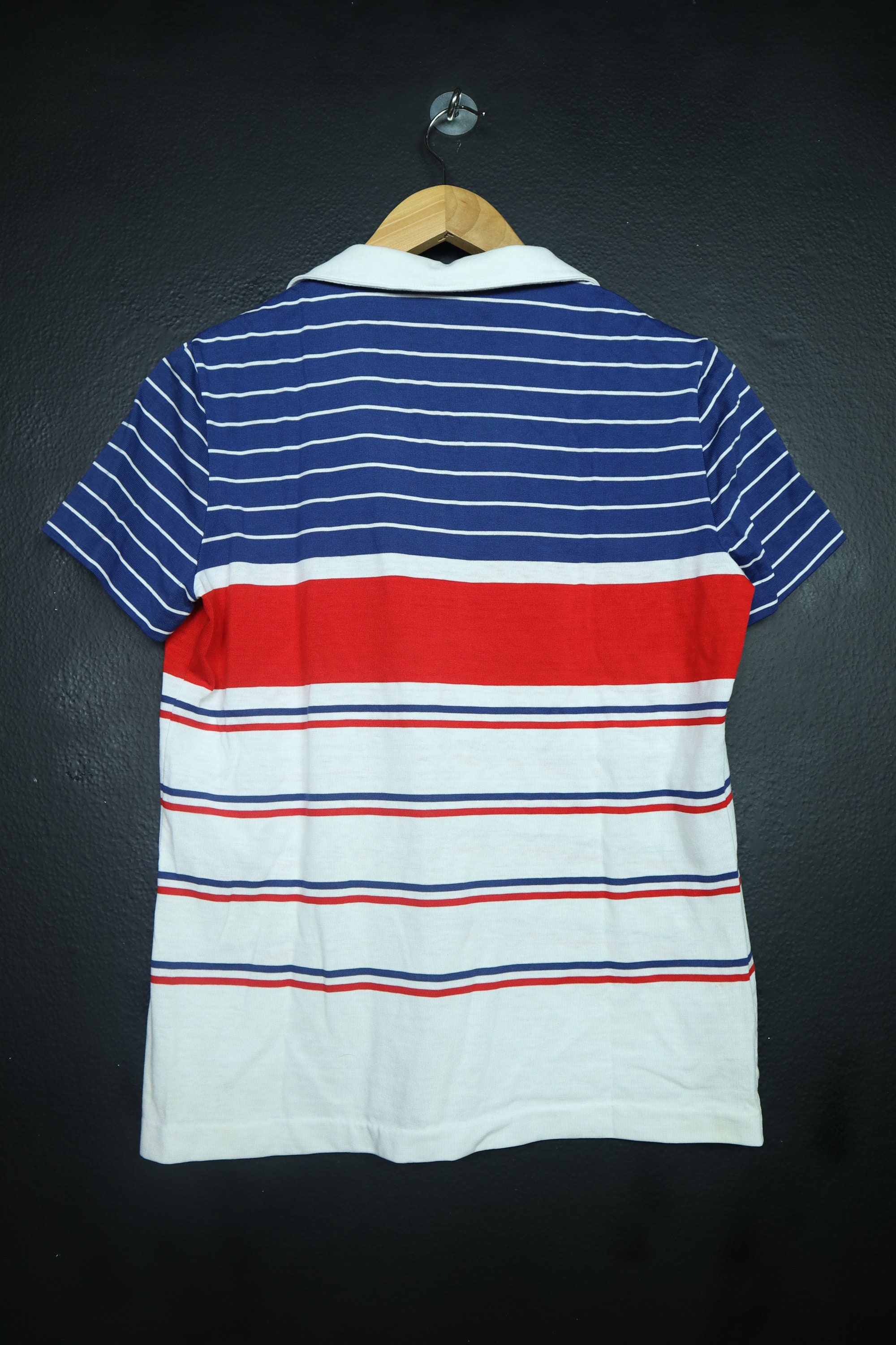 Striped Red White & Blue 1980's Vintage Shirt